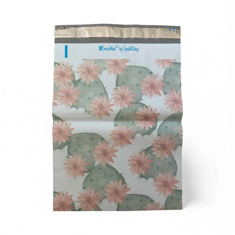 Cactus Poly Mailers by - Pink and Green 10x14